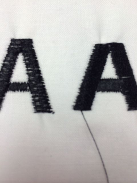 Block font skipping stitches - Embrilliance embroidery software ...