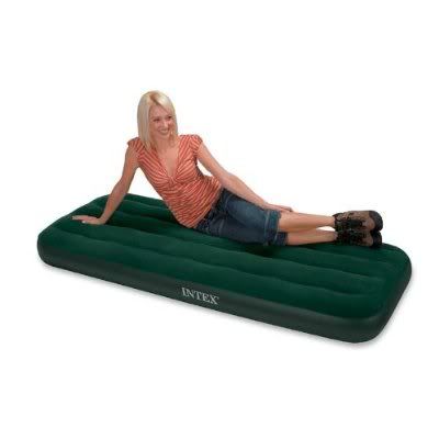  Inflatable Pump on Inflatable Air Bed Airbed   Pump Single Camp Mattress   Ebay
