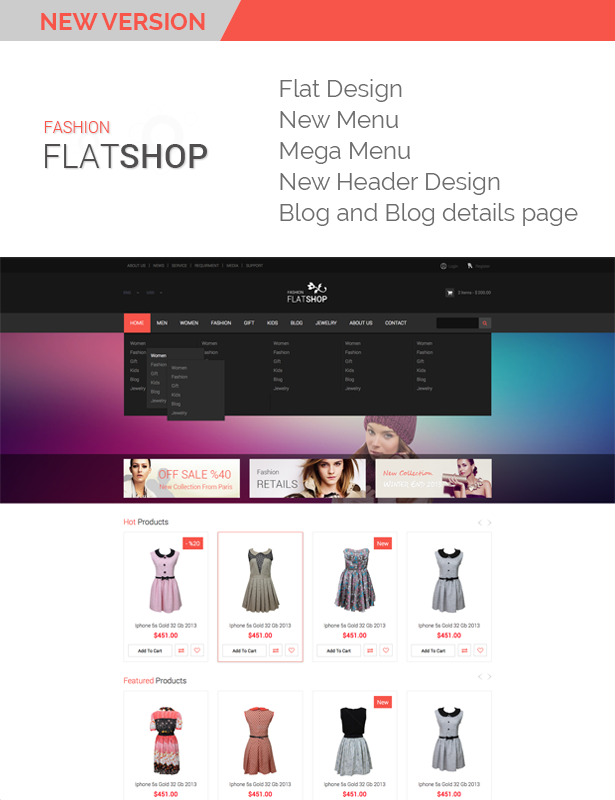 The New Flat Shop - HTML Template - 5