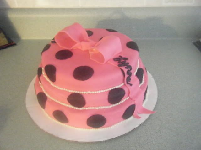 Photo of girly birthday cake