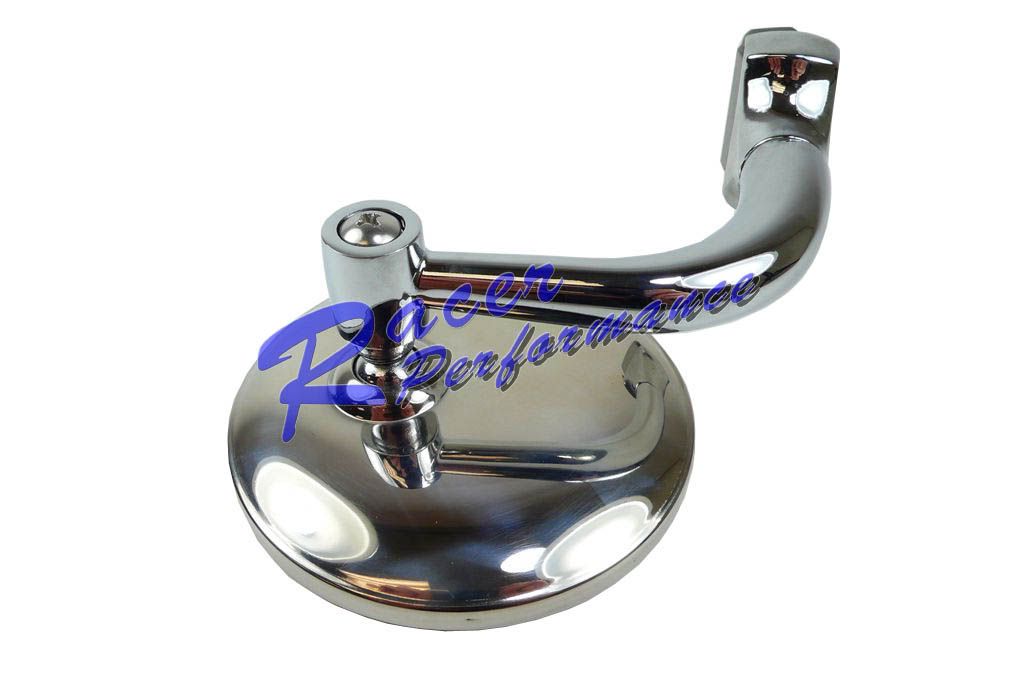 3" Round Polished Stainless Steel Peep Mirrors 1 Pair Hot Rod Rat Rod