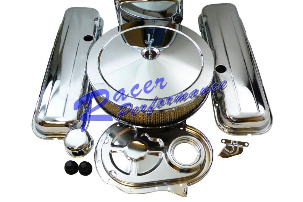 Deluxe Chrome BB Chevy Engine Dress Up Kit Short Style Covers 396 427 454 502 eBay