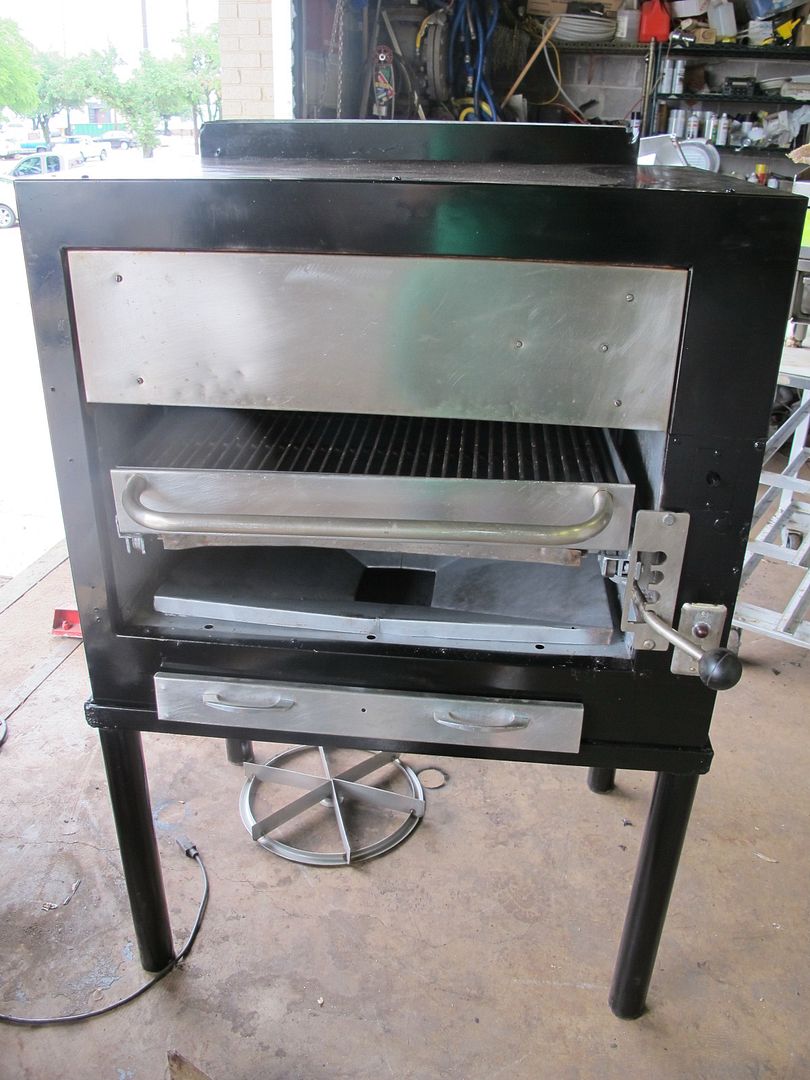 GAS COMMERCIAL COUNTERTOP DOUBLE DECK PIZZA OVEN STEAK BROILER CHEESE ...