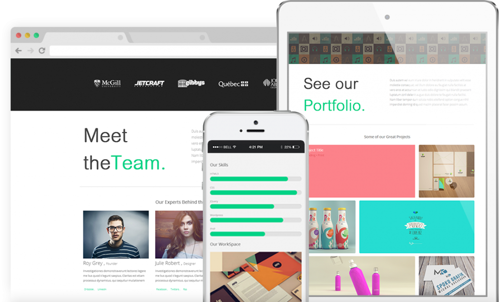 Wimo - One Page Responsive HTML Template - 2