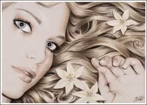 Flower_Girl_by_Zindy.jpg Realistic blonde flower girl image by Audiyahs3rdpanda