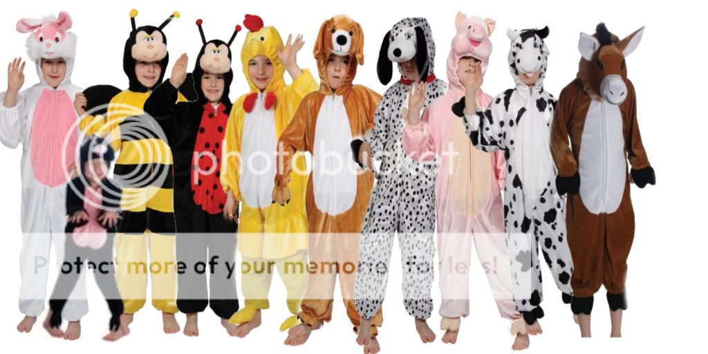 Childrens Farm Animal Boys or Girls Fancy Dress Costume Ages 3 to 10