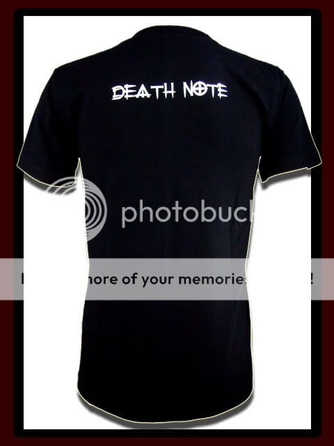 Death Note shirt XL manga anime light kira ryuk  