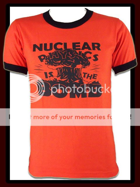 Fun anti atomic nuclear bomb green enviroment shirt M  