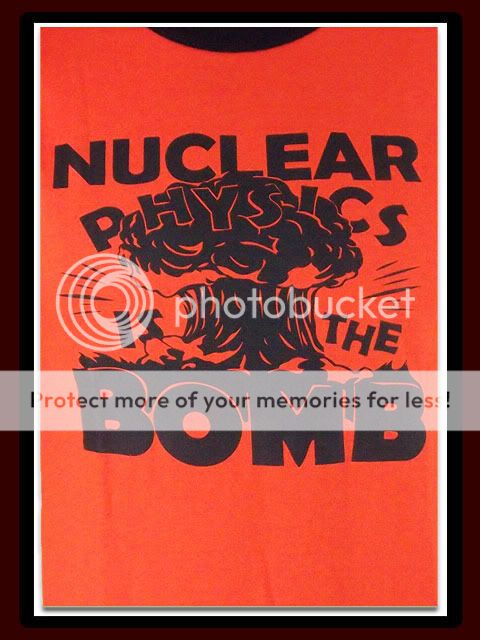 Fun anti atomic nuclear bomb green enviroment shirt M  