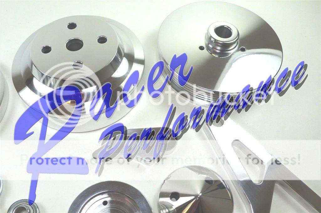 Ford Mustang 79 93 Serpentine Pulley Brackets Kit