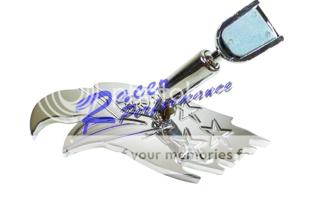 CHEVY FORD MOPAR CHROME EAGLE ALUMINUM MIRROR  