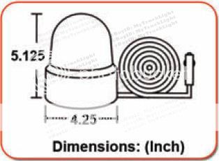 12V Magnetic Safety Construction Rotate Beacon Amber Warning Light 