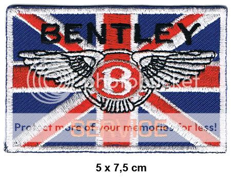 BENTLEY SERVICE Aufnäher Patches Continental Mulsanne