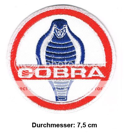 AC COBRA Aufnäher Patches PKW Shelby Sportwagen England