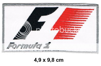 FORMULA 1 Aufnäher Patches Formel 1 F1 Racing Rennsport