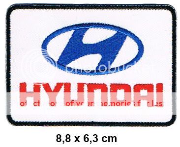 HYUNDAI Aufnäher Patch Santa Fe i10 i20 i30 i30cw ix55