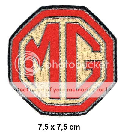 MG Aufnäher Patches Auto PKW MGA MGB Midget Lola XPower